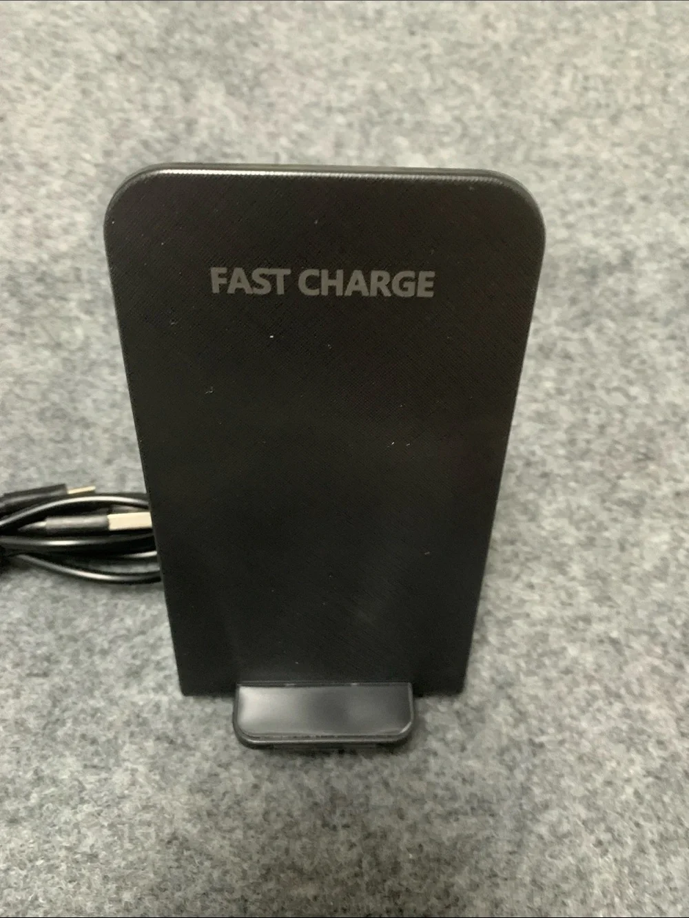 15W Dual-coil foldable wireless Fast Wireless Charging Stand - Black